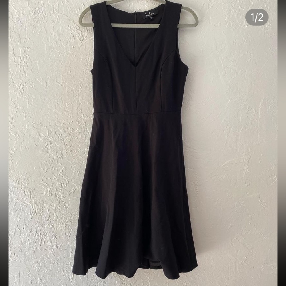 Lulu's Black Skater Dress